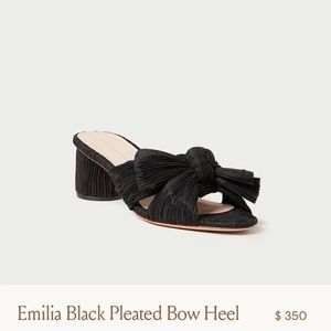 Loeffler Randall Emilia Black Bow Heel side 9 NIB